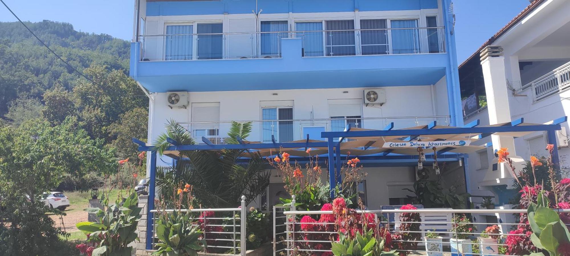 Celeste Deluxe Apartments Skala Potamia  Ngoại thất bức ảnh